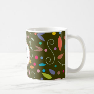 Monogramm und farbig gemustert tasse