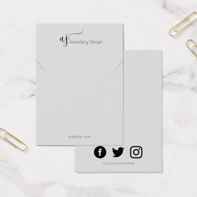 Monogramm und Halskette der sozialen Medien oder A (Büro)