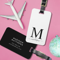 Monogramm und Kalligrafie mit bearbeitbarem Hinter