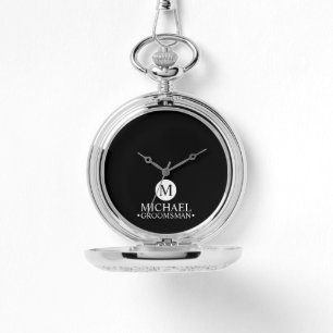 Monogramm und Name der klassischen Personalisierte Armbanduhr