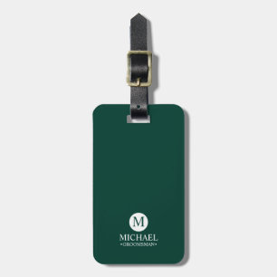 Monogramm und Name der klassischen Personalisierte Gepäckanhänger
