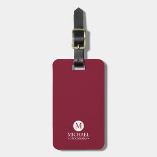 Monogramm und Name der klassischen Personalisierte Gepäckanhänger