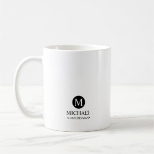 Monogramm und Name der klassischen Personalisierte Kaffeetasse