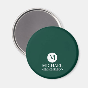 Monogramm und Name der klassischen Personalisierte Magnet