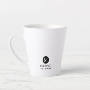 Monogramm und Name der klassischen Personalisierte Milchtasse