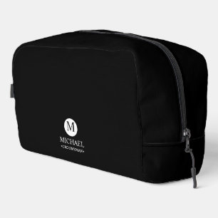 Monogramm und Name der klassischen Personalisierte Waschbeutel