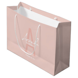 Monogramm und Name der modernen Personalisierten B Große Geschenktüte