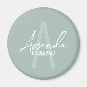 Monogramm und Name der modernen Personalisierten B Magnet