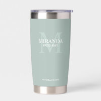 Monogramm und Name der personalisierten Bridesmaid