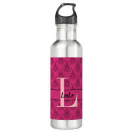 Monogramm und Name der Wasserflasche Edelstahlflasche