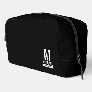 Monogramm und Name des personalisierten Trauzeugen Waschbeutel