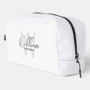 Monogramm und Name moderner Personalisierter Trauz Waschbeutel