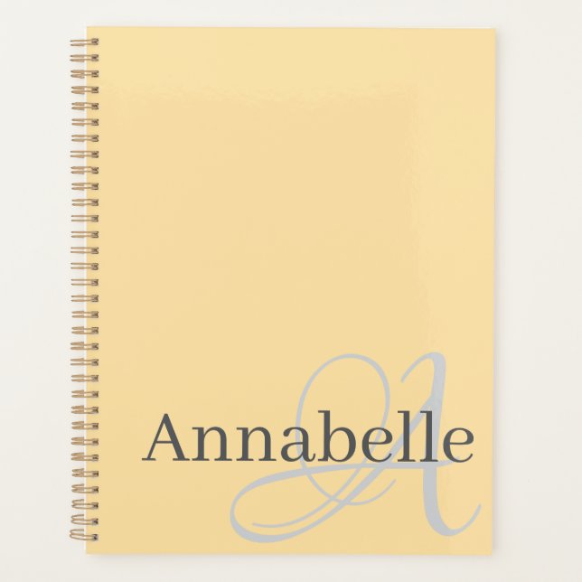 Monogramm und Name Planer (Vorderseite)
