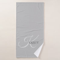 Monogramm und Personalisiertes Badehandtuch