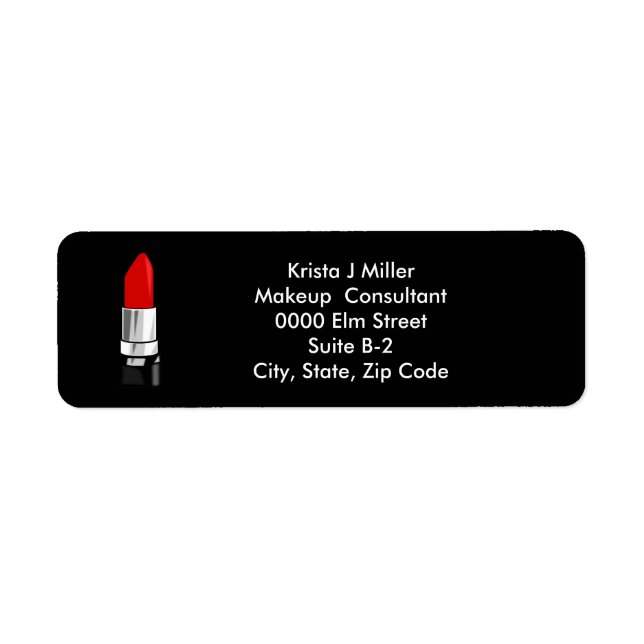 Monogramm-Unternehmen/Persönliches Adressetikett (Vorne)