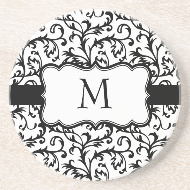 Monogramm-Untersetzer Sandstein Untersetzer (Vorne)