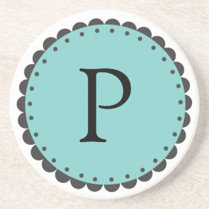 Monogramm-Untersetzer Sandstein Untersetzer