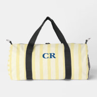 Monogramm Vintage Gelbe Streifen