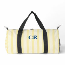 Monogramm Vintage Gelbe Streifen