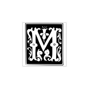 Monogramm Vintageinitischer Brief Gummistempel