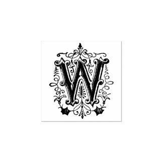 Monogramm Vintager Zierbrief W Gummistempel