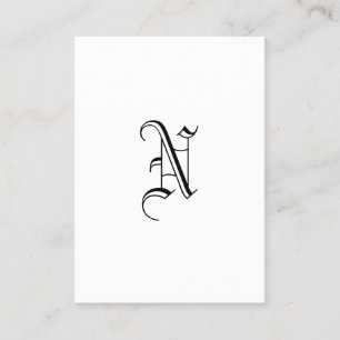 Monogramm Visitenkarte