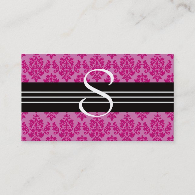 Monogramm-Visitenkarte Visitenkarte (Vorderseite)