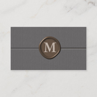 Monogramm-Visitenkarten - Maßgeschneiderte Visitenkarte