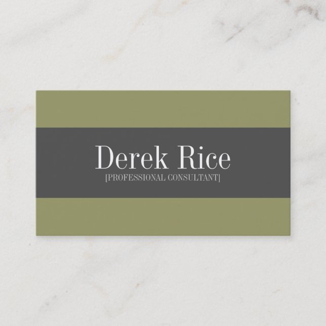 Monogramm-Visitenkarten Visitenkarte (Vorderseite)