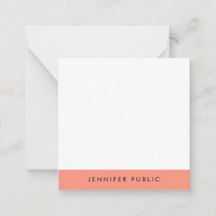 Monogramm-Vorlage Elegante Farben Personalisiert Mitteilungskarte