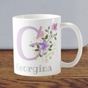 Monogramm & Vorname Georgina Kaffeetasse