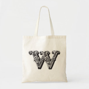 Monogramm-W-Totbeutel Tragetasche