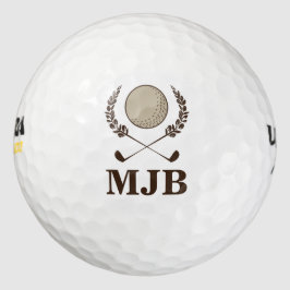 Monogramm-Wappen Golfball