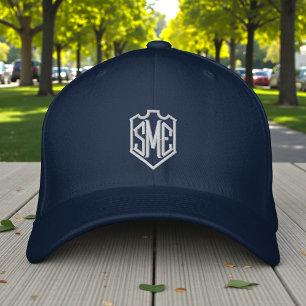 Monogramm-Wappen-Initialen Besticktes Geschenk Bestickte Baseballkappe