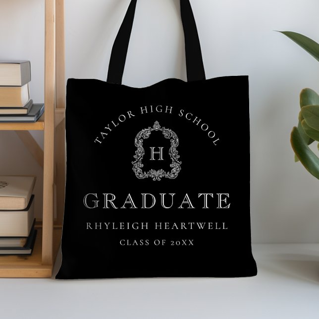 Monogramm-Wappen Schwarz-Weiß-Abschluss (Von Creator hochgeladen)