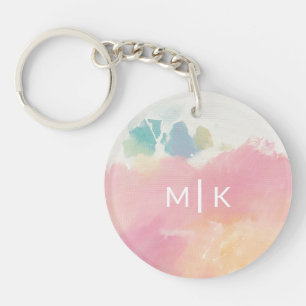 Monogramm  , was ich nach dem Wecken sah Schlüsselanhänger