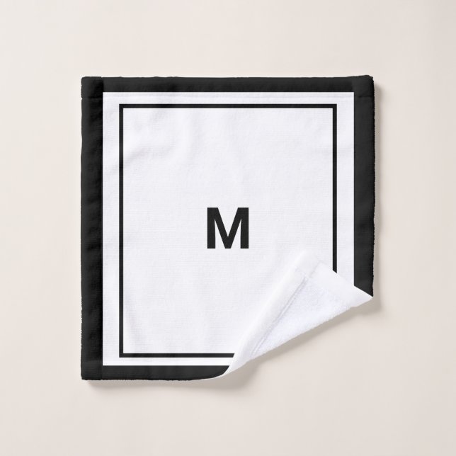 Monogramm Waschlappen (Waschlappen)