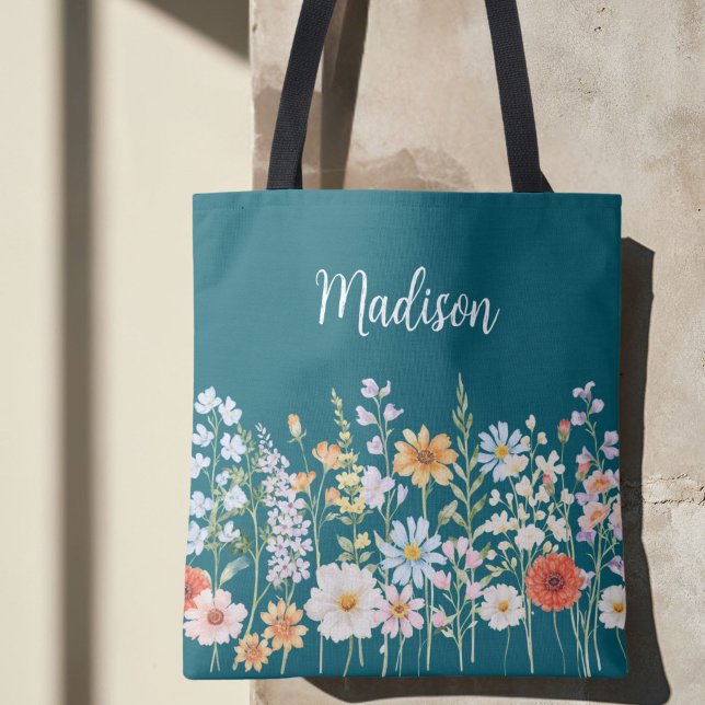 Monogramm-Wasserfarbe-Wildblumen-Blumen-Botanik (Von Creator hochgeladen)