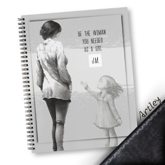Monogramm Watercolor Trauma Motivierend Notizbuch