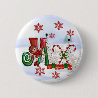 Monogramm-Weihnachtsknopf M Button