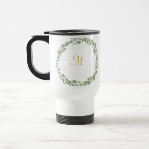 MONOGRAMM WHITE GOLD EUCALYPTUS 2 KAFFEE TASSE
