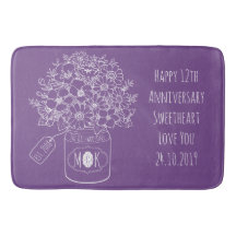 Monogramm-Wildblumen-Blumenstrauß