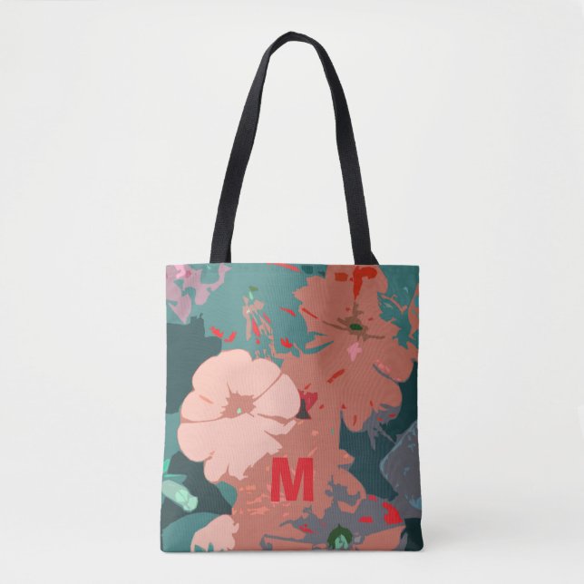 Monogramm Wildblumen Hochzeit von Floral Bridesmai (Vorderseite)