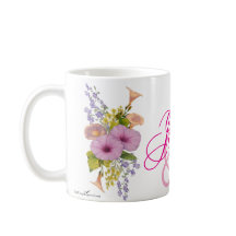 Monogramm-Wildblumen-Tasse Golfküste