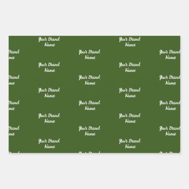 Monogramm-Wrapper für den personalisierten Namen Geschenkpapier Set (Vorderseite)