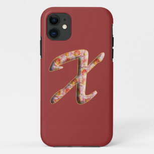 Monogramm X in Rose Muster iPhone 5 Fall Case-Mate iPhone Hülle