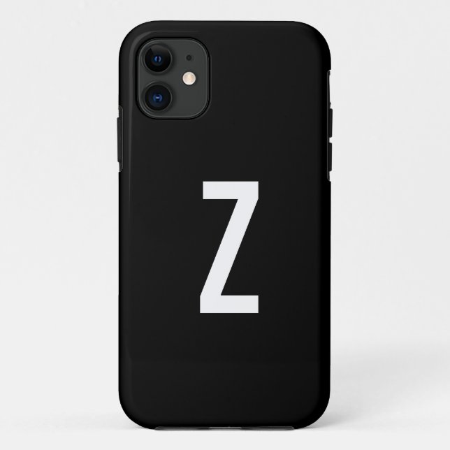 Monogramm Z Case-Mate iPhone Hülle (Rückseite)