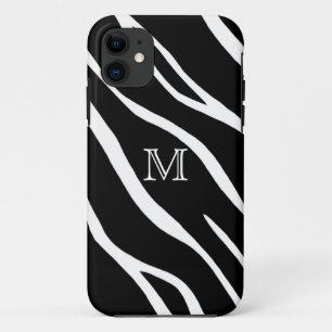 Monogramm: Zebra-Fall iPhone 11 Hülle