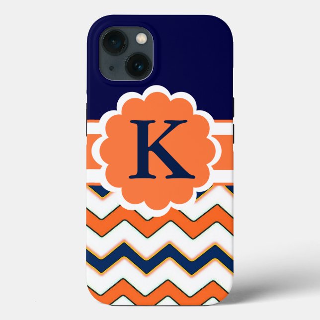 Monogramm/Zickzack IPAD 2/3/4-Fall Case-Mate iPhone Hülle (Rückseite)