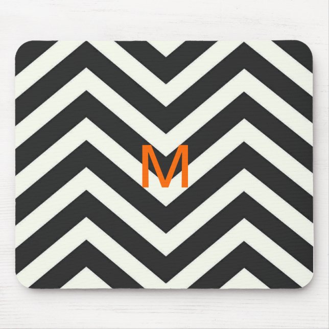 Monogramm Zickzack MousePad (Vorne)
